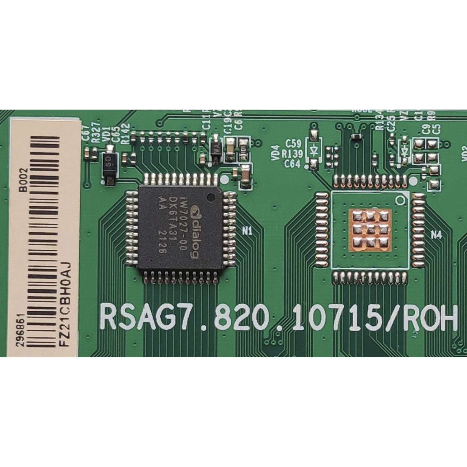KIT DE TARJETAS PARA TV TOSHIBA / MAIN 309315 / TD.MT020.703 / 309316 / FUENTE 299041 / RSAG7.820.10274/ROH / T-CON 296182 / RSAG7.820.10598/ROH / LED DRIVER 296851 / PANEL HD750Y3U72-TAL5KT/S0/GM/ROH / MODELO 75M550KU - Imagen 3